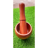 [R Kitchenware] High-Quality Wooden Mortar Set 12 cm Convenient Cylindrical Wooden Pestle Set In The Kitchen