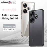 Wlons Case For Xiaomi Poco F6 Poco F6 Pro 5G 2024 Frosted Matte Airbag Soft Hard Case Original Poco 