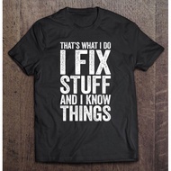 I Fix Stuff And I Know Things Mechanic Gif 2 Oversized T-Shirt Simple Blouses Tshirt T Shirt Graphic