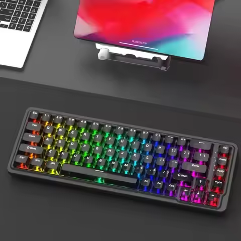 REDRAGON Henry68 Wireless Bluetooth Keyboards RGB Backlight Ergonomic Design Three-mode E-sports Gam