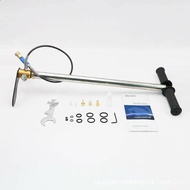 Bơm tay cao áp inox 400Kg/cm2 lọc ẩm to chân gập nhập khẩu.