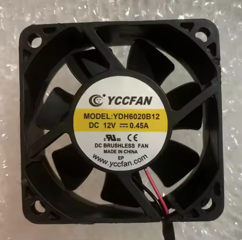 YCCFAN YDH6020B12 DC 12V 0.45A 60x60x20mm 2-Wire Cooling Fan