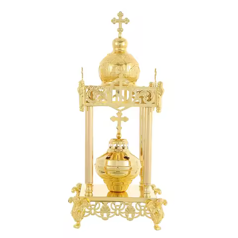 Orthodox Alloy Incense Burner Holy Catholic Religious Censer Items Christian Gifts Church Decor Quem