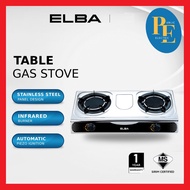 ELBA Infrared Burner Table Gas Stove Gas Cooker EGS-K7162IR(SS) - Automatic Piezo Ignition