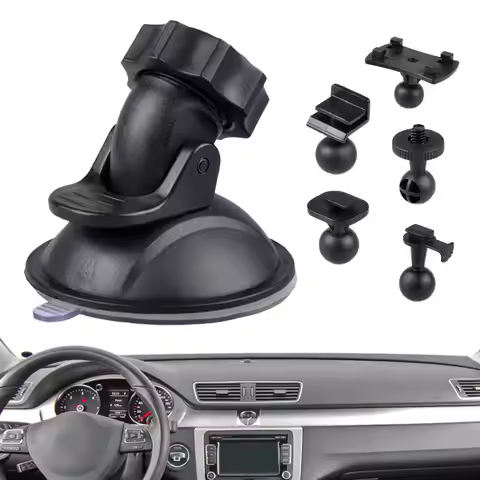 Car Suction Cup For Dash Cam Holder 360-degree rotation With 5 Types Adapter Car Drive Recorder Brac