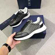 Lady Women beg Dior bag Men's Genuine Leather Sneakers All-Match Fashion Thick-Soled Heightening Dad