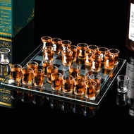 Large Cup Chess Glass Chessboard Game Crystal Cup Chess Chess Set Drinking Game20251127