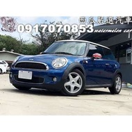 2007年 MINI COOPER 1.6 英倫風 雙色布椅 一手女用車 外觀如新 車內還有新車味唷