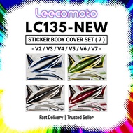 Yamaha LC135 New 135LC LC 135 V2 V3 V4 V5 V6 V7 Body Sticker (7) Stiker Cover Set Stripe 7 Strike La