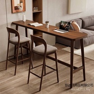 Table Simple High Office Solid Wood Bar Combination Feet 4YVJ