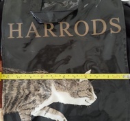 （可用等值*實體* Star bucks/ 奇華/Pacific Coffee/麥當勞 現金券交換 ) Harrods PVC waterproof Cat shopping bag 全防水購物袋