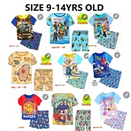 Short Sleeve Short pant BOY  Big Size Pyjama Pj home wear 8YRS OLD UP TO 13YRS OLD
