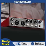 MD22 Audio Sound Card 48V Phantom Power USB Audio Interface for Guitar Recording