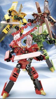 全新品 (一套四件) 雪糕 變形機器人 四聖獸 青龍 白虎 朱雀 玄武 雪糕金剛 武士 冰淇淋 兒童 模擬食物 變形 機甲 模型 玩具 Ice-cream  Robot