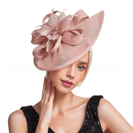 1 Pc Fascinators Hats For Women Tea Party Hats 1950s Kentucky Derby Hats Feather Hair Clip For Bride