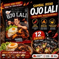 Sambal Ireng Ojo Lali 12 Sachet Pedas Kaw-Kaw | Sambal Viral Indonesia | Ready to eat