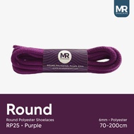 UNGU MR Shoelaces RP25 Purple Round ShoeTALI 6mm Shoelaces 90cm 100cm 120cm 150cm 180cm-200cm Polyes