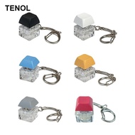 [TENOL] Keyboard Fidget Keychain Keycap Fidget Button Gifts Keyboard Key Cap Pendant