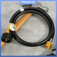 Propane Adapter Hose with Gauge 5FT Easy Install 1lb to 20lb Propane Adapter Converter  SHOPSBC0646