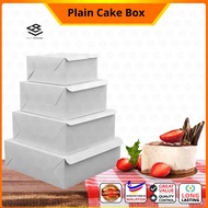 [Ready Stock] Plain Cake Box Without Window / White Cake Box / Kotak Kek / Kotak Kek Lapis