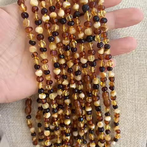 Trendy Women Natural Baltic Amber Bracelet/Necklace 2026 New Original Handmade Amber Jewelry Gift Ac