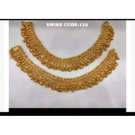 READYSTOCK WEDDING GOLD PLATED ANKLET NOT 916 (KOLUSU)