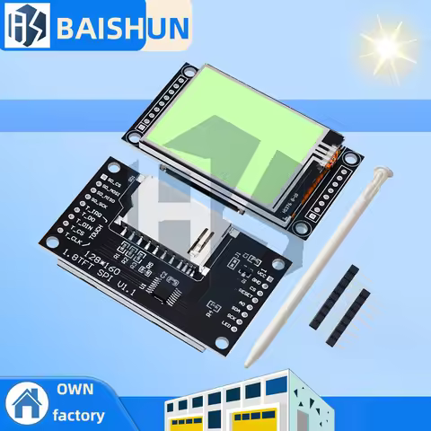 1.8 Inch TFT LCD Module LCD Screen Module With Touch SPI Serial 51 Driver 4 IO ST7735S Driver TFT Re