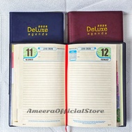 DELUXE AGENDA BOOK - 2026 WORK AGENDA CREAM AND WHITE PAPER / 2026 NOTEBOOK