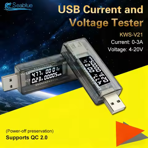 DC 4-30V 3A Voltage Meters Current Voltage Capacity Battery Tester USB Volt Current Voltage Doctor C