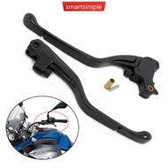 SMARTSIMPLE Motorcycle Clutch Left Right Brake Levers Adjustable Shorty Handlebars Front Control Lev