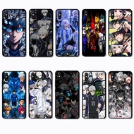 Soft black phone case for Xiaomi Redmi 6A 7A 8A 7 8 9 9A 9i 9C BLUE LOCK caseg