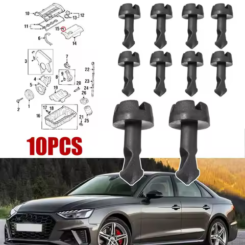 10pcs Car Engine Cover Cylinder Head Clips Lock Pin Screw Sealing Stud Fastener Clamps Accessories f