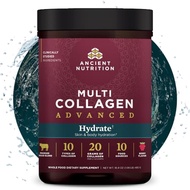 Ancient Nutrition Advanced Multi Collagen Protein Powder Hydrate, Mixed Berry, 30 Servings