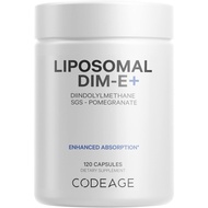 Codeage Liposomal DIM Supplement - 4 Months Supply of DIM Vitamins and SGS, Pomegranate, Broccoli, V