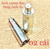 Combo 02 cái rắc chuyển canonđực sang RCA av hoa sen Jack chuển Jack av Jackcanon Jack audio jack XL