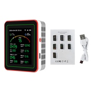 เครื่องตรวจจับคุณภาพอากาศใน PM0.3 15ใน1เครื่องวัดก๊าซคาร์บอนไดออกไซด์ PM10 PM2.5เครื่องตรวจวัดฟอร์มั