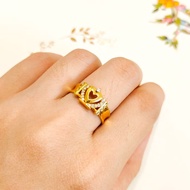 Promo Cincin wanita model mahkota korea elegant emas  Elegan