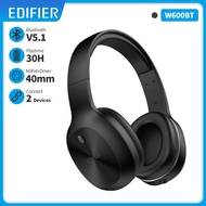 【DT】hot！ EDIFIER W600BT Bluetooth Headphone 5.1 up to 30hrs Playback 40mm Drivers Hands-Free Headset