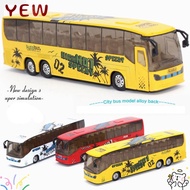 YYE Extended Bus Toys Kids Gift Light and Music Hobbies Pull Back