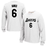 🏀詹皇LeBron James詹姆斯長袖純棉T恤上衛衣🏀NBA湖人隊Adidas愛迪達運動籃球衣服圓領大學T男裝17