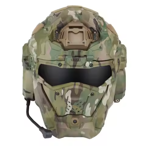 W-Ronin II Tactical Assault Helmet Motorcycle Full Face Protective Helmet with Communication Headset
