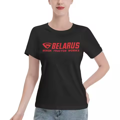 Limited Offer Belarus Tractor Women's T-shirt Youthful Classic Solid Tee