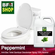 🧼🚽  (ABTSD) Peppermint Anti Bacterial Toilet Sanitizer Deodorizer Spray - 75% Alcohol - 5L WC Seat ⭐⭐⭐⭐⭐