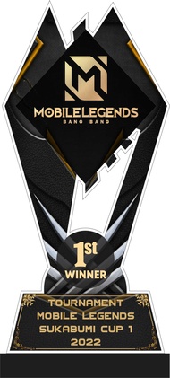 Trophy Mobile Legends/Plakat Mobile Legends/Piala Mobile Legends/Bahan Akrilik 3mm & 6mm/Free Design