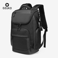 OZUKO Multifunction Men Backpack Large Capacity Waterproof Backpacks 15.6" Laptop Backpack Travel Business Male USB Charging Bag