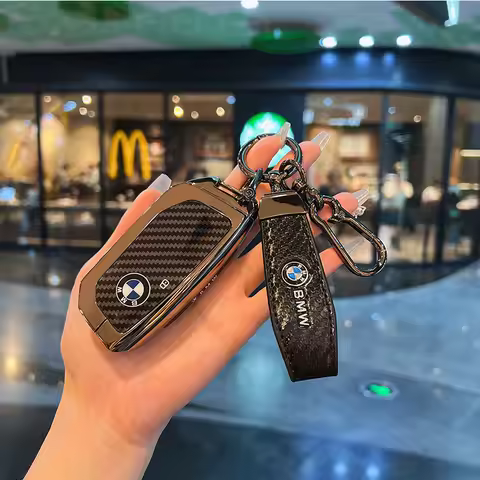 Car Remote Key Fob Holder Shell Protect Case Cover For BMW IX I5 I7 XM X1 X5 X6 X7 3 5 7 Series 740 