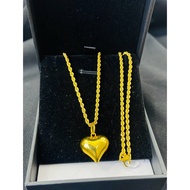 emas 375 gold rantai leher pintal