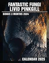 Fantastic Fungi Livid Pinkgill 2025: 15 Months of Mushroom Wonders October 2024 to December 2025 Cap