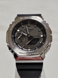 [二手極新97新]CASIO G-SHOCK 金屬時尚農家橡樹計時錶/銀/GM-2100-1ADR。原價6500