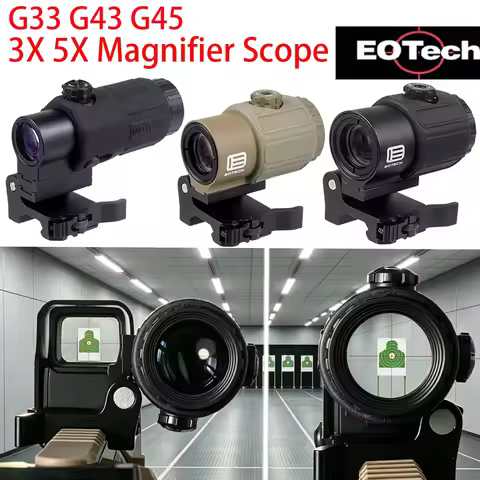 EOTECH 3X 5X Magnifier Scope Unity Fast Mount G33 G43 G45 Scope 558 Holographic Red Dot Scope Optic 